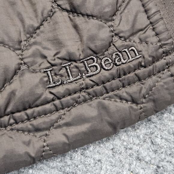 LL Bean Quilted Vest Sz 2X Brown Zip Front Outdoor Layer Nature Gorpcore OHMT1L - Picture 3 of 6